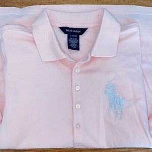 NWT Girls 12-14 pink Ralph Lauren polo